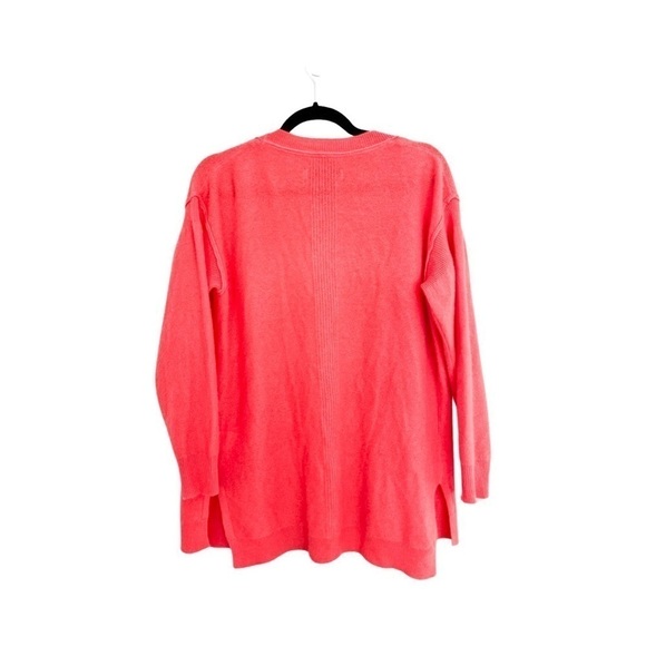 ANTHROPOLOGIE Pilcro Kelly 100% Cashmere Button Front Cardigan Coral Pink XS - Picture 3 of 6